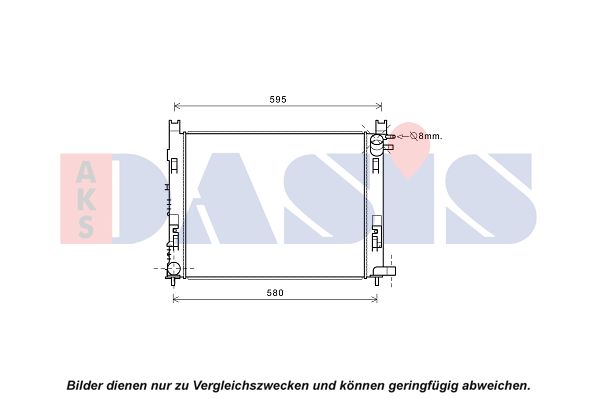 AKS DASIS Radiators, Motora dzesēšanas sistēma 180093N